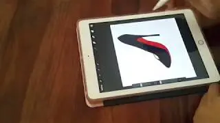 How to draw Louboutin iconic red sole in Ipad 2018