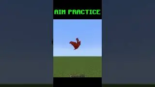 Aim Practice In Minecraft 💀#minecraft #minecraftmemes