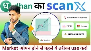 Morning Analysis Ka King Formula! Pre-Opening Market Research Using Dhan ScanX | FII DII | Heatmap
