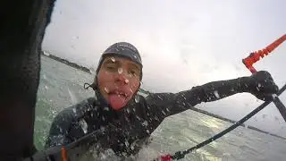 First Kitefoil attempt on Lake Balaton 🎄