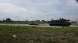 TANK crush a car!