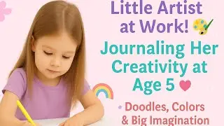 Encouraging Creativity in Kids | Journaling & Drawing at Age 5 ✨🎨#SimpleParenting #MindfulParenting