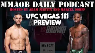 UFC Vegas 111: Бонфим против Брауна. Превью. Ежедневный подкаст MMAOB на 2 ноября.