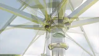 Automatic lifting system umbrella - opening and closing