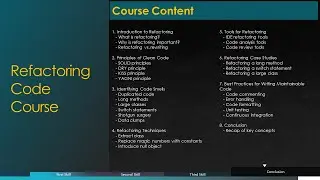 Refactor Code course content outlines | How to Write Clean, Maintainable Code in Node JS & Spring.