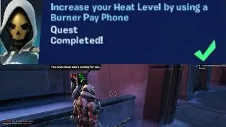 Increase your Heat Level by using a Burner Pay Phone Fortnite