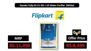 Nasaka Tulip N1 8 L RO + UF Water Purifier  (White)