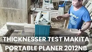 Thicknesser Test Makita Portable Planer 2012NB I Best Benchtop Planer Woodwork I Akie The Carpenter