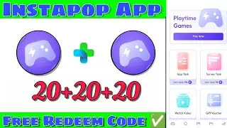 Instapop App | Free Redeem Code | New Redeem Code App | Instapop coin trick