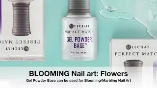 How-To: Blooming Nail Art - Flowers with Gel Powder Base