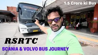 RSRTC SCANIA & VOLVO Super Luxury AC Seater Bus Journey