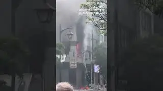 SCENE: Fire and explosion in downtown Tokyo building injures four