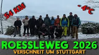 Rössleweg 2026 | 54 km rund um Stuttgart bei Schnee und Minusgraden