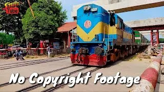No Copyright Stock Video | Free Stock Footage | Bangladesh Railway | Free Train Video