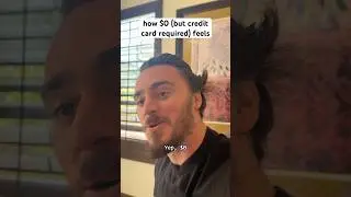 how $0 (but credit card required) feels #shorts #comedy #funny