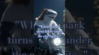 When a shark turns biker under the city lights&hellip;#MinoLoopAI #SharkGirl #AImotorcycle#shortfilm