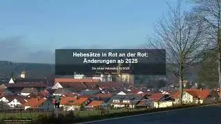 Hebes&auml;tze in Rot an der Rot: &Auml;nderungen ab 2025 - Gewerbesteuer News
