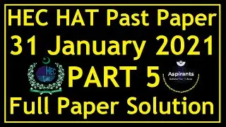 HEC HAT Test | 31st Jan 2021, Part 5 | Analytical Reasoning | Hungary & CSC Chinese Scholarship Test