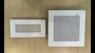 Perforated Diffusers Actual Product (with and without damper) & Damper Adjustment Demonstration