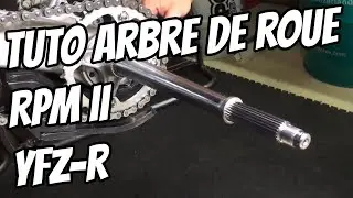 Montage d'un arbre de roue arri&egrave;re RPM II sur un quad YFZ450 R tutoriel