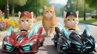 Mama Cat Trims Fur on the Farm and Sells Ice Cream Buy Car for Kitten #猫 #cat #ねこ