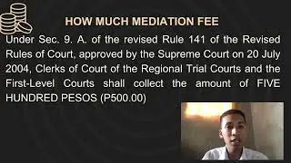 FEES AND COST OF MEDIATION