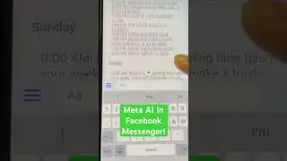 Meta AI feature of Facebook Messenger!😱#metaai