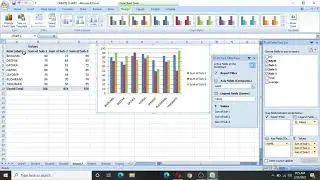 How to create Pivot Table, Pivot Chart in Excel 2007