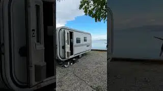 Harika iznik g&ouml;l&uuml; manzaralı kamp yerimiz Lacabana #kamp #karavan #kampyeri 