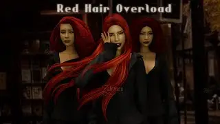 Red Hair Sims 4 CC (Maxis Match + Alpha) | Adult