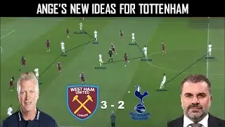 Ange Postecoglou First Game | West Ham x Tottenham Hotspur | Tactical Analysis