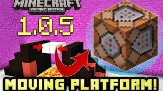 MOVING PLATFORM with COMMAND BLOCK in MCPE 1.0.5 mstyler777