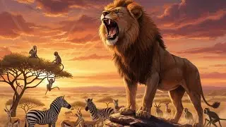 The Clever Rabbit Outsmarts the Lion | African Animal Story