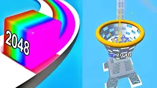 Satisfying Mobile Game - Jelly Run 2048 Gameplay
