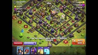 Clash of clans th11 farming army mass miner