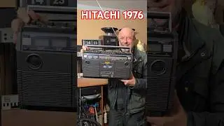 70s Vintage HITACHI TRK-5190ER Stereo Radio Cassette Recorder BOOMBOX Ghetto Blaster made in Japan