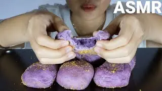 ASMR Ube Cheese Pandesal - Eating Sounds, No Talking | Ynah ASMR