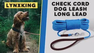 lynxking Check Cord Dog Leash Long Lead