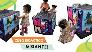 CUBO SENSORIAL (GIGANTE) PARA NIÑOS 🎨 JUEGOS DIDÁCTICOS ESTILO MONTESSORI 🧩CUBO DE APRENDIZAJE