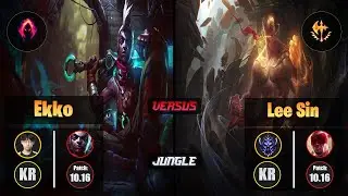 Zenit EKKO (Jungle) [Dark Harvest] VS LEE SIN - Diamond KR Patch 10.16
