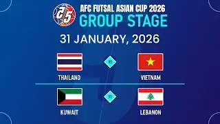 [ LIVESCORE ] Thailand vs Vietnam & Kuwait vs Lebanon | AFC Futsal Asian Cup 2026.