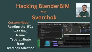 Read ifc attributes from BlenderBIM with Sverchok - first ifcOpenShell custom node and test