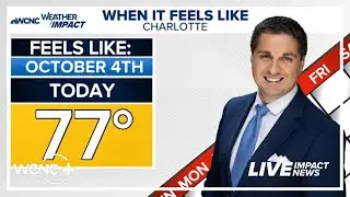 Warm, dry weather in Charlotte entering the weekend