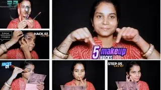 TRY WEIRD VIRAL MAKEUP HACK क्या ये काम करती है?#makeuphacks #viralhacks #ytvideoes