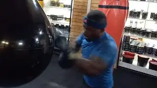 DEADLY POWER PUNCHES! | RETIRED NATIONAL CHAMPION THE COWBOY | DESTROYS TEARDROP BAG! |
