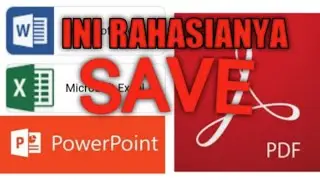 CARA MUDAH SAVE KE PDF | Word | Excel | Powerpoint |