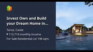 Invest Own and Build your Dream Home in Anyana Lot for Sale Tanza Cavite:Pay CASH Get Max Discount