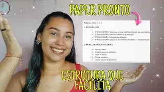 ESTRUTURA PRONTA PARA UM PAPER COMPLETO | Como fazer paper da Uniasselvi