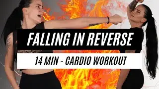 14 MIN METAL CARDIO WORKOUT with FALLING IN REVERSE - No Equipment - Just Moving🔥