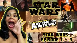 STAR WARS EPISODE 1 - 3 MOVIE REACTION | First Time Watching | Star Wars | May The 4th Be With You